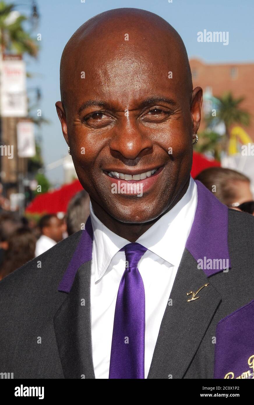 Jerry Rice al 2007 ESPY Awards - Arrivi tenuti al Kodak Theatre di Hollywood, California. L'evento si è svolto mercoledì 11 luglio 2007. Photo by: SBM / PictureLux - file Reference N. 34006-7561SBMPLX Foto Stock