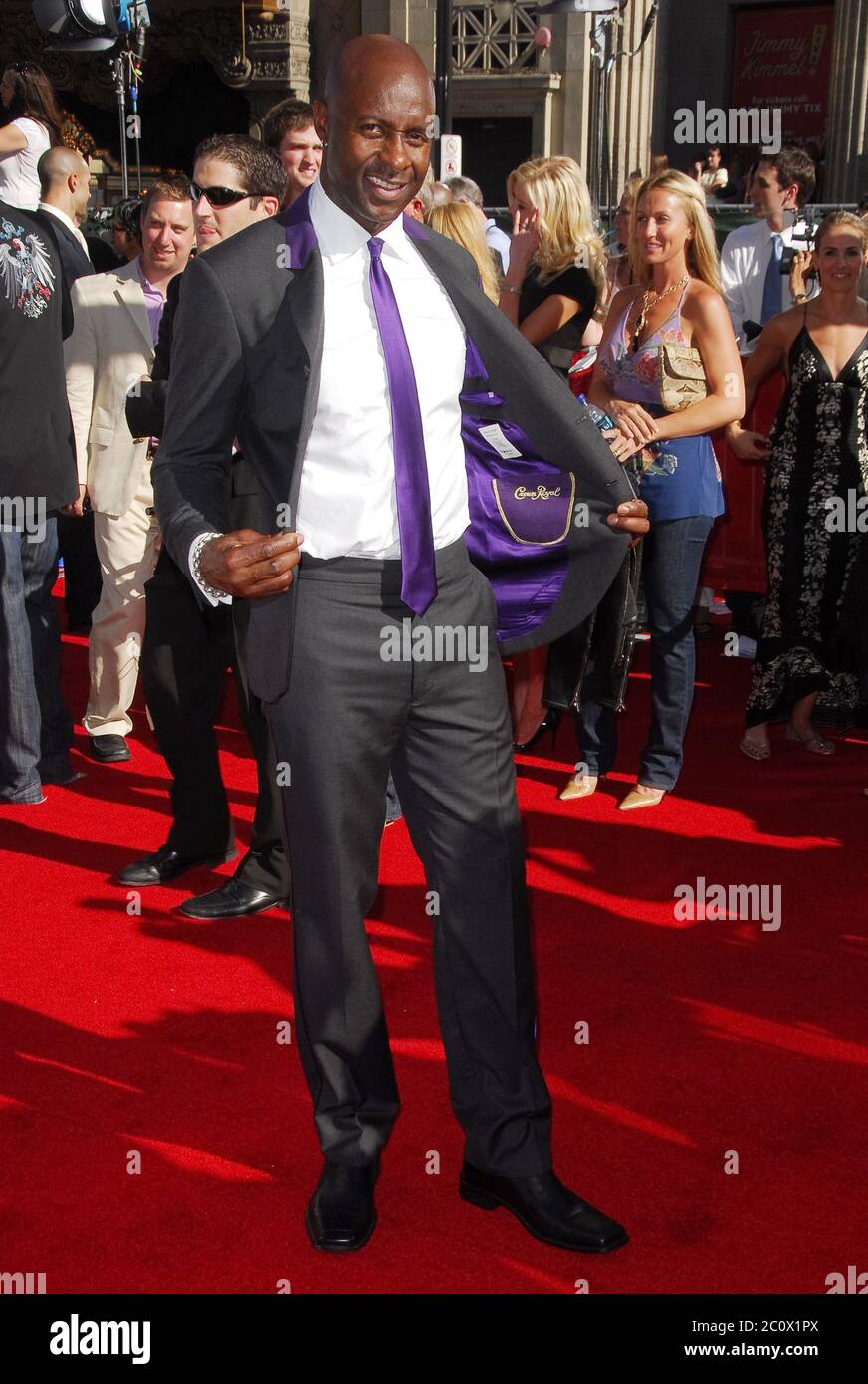 Jerry Rice al 2007 ESPY Awards - Arrivi tenuti al Kodak Theatre di Hollywood, California. L'evento si è svolto mercoledì 11 luglio 2007. Foto di: SBM / PictureLux - riferimento del file n. 34006-7562SBMPLX Foto Stock