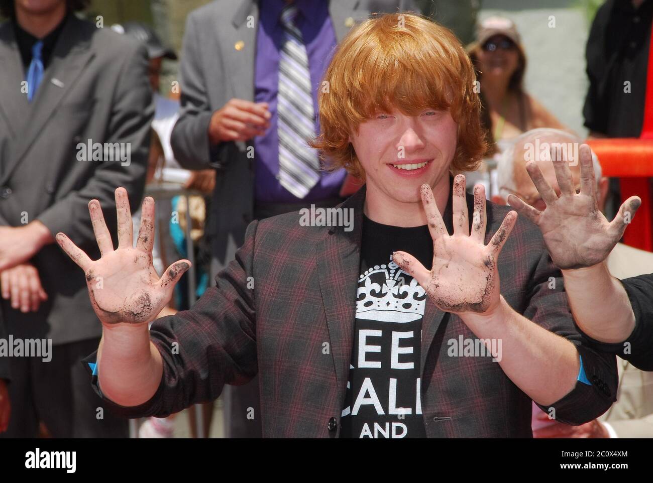 Rupert Grint all'Harry Potter e all'Ordine della Fenice - cerimonia della mano, della footprint e della botola tenuta al Teatro Cinese di Mann Grauman a Hollywood, CA. L'evento si è svolto lunedì 9 luglio 2007. Photo by: SBM / PictureLux - file Reference N. 34006-7135SBMPLX Foto Stock