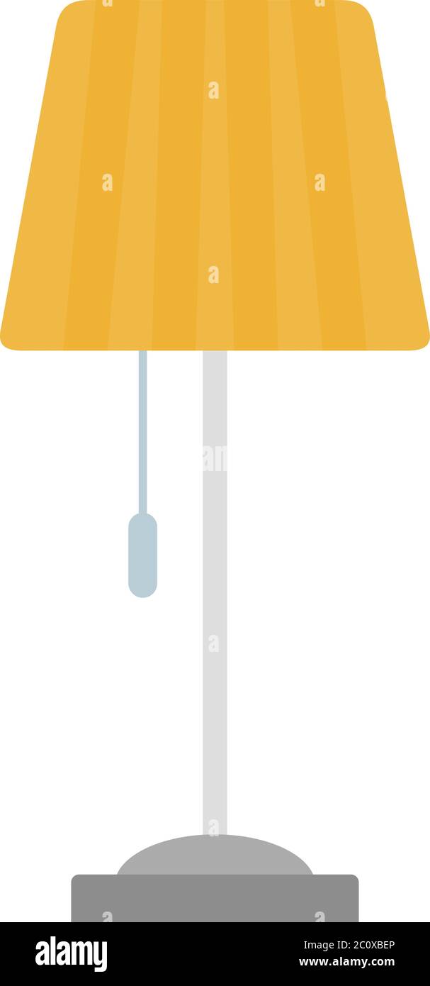 Icona vettoriale lampada da terra isolata Illustrazione Vettoriale