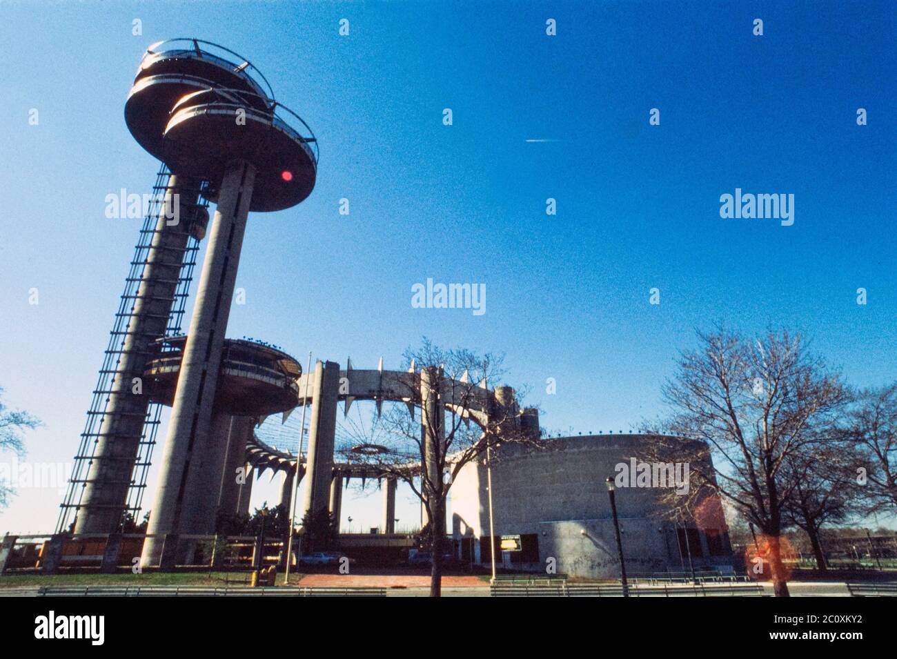 Flushing Meadow Park Queens NY 1980 Foto Stock