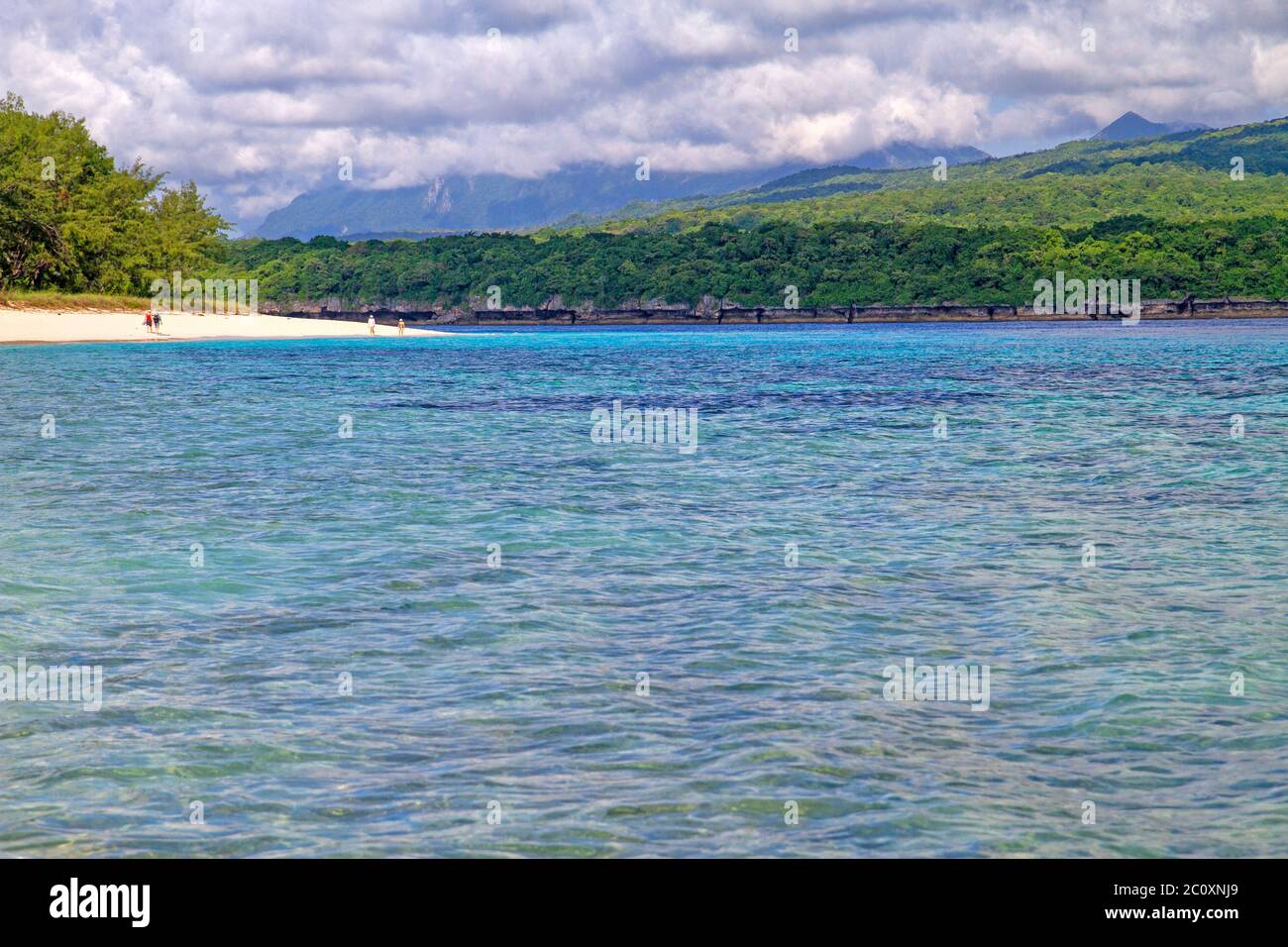 Reef lungo le rive dell'isola di Jaco a Timor Est Foto Stock