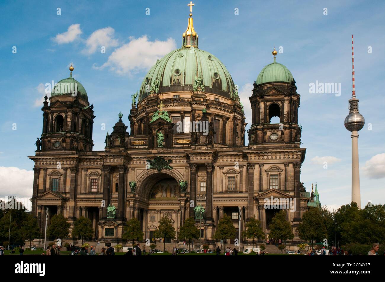 Berliner Dom (Chiesa della Cattedrale di Berlino), chiesa di corte della dinastia Hohenzollern accanto al Museumsinsel o Museumsinsel Island, Berlino, Germania Foto Stock
