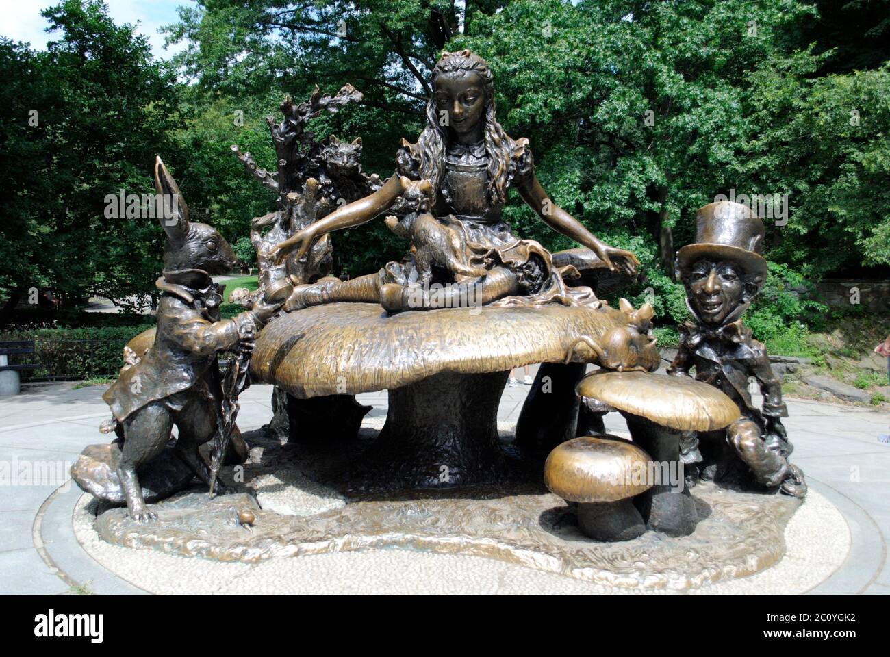 Vuoi unirti a noi? - Alice nel paese delle meraviglie, Central Park New York Foto Stock