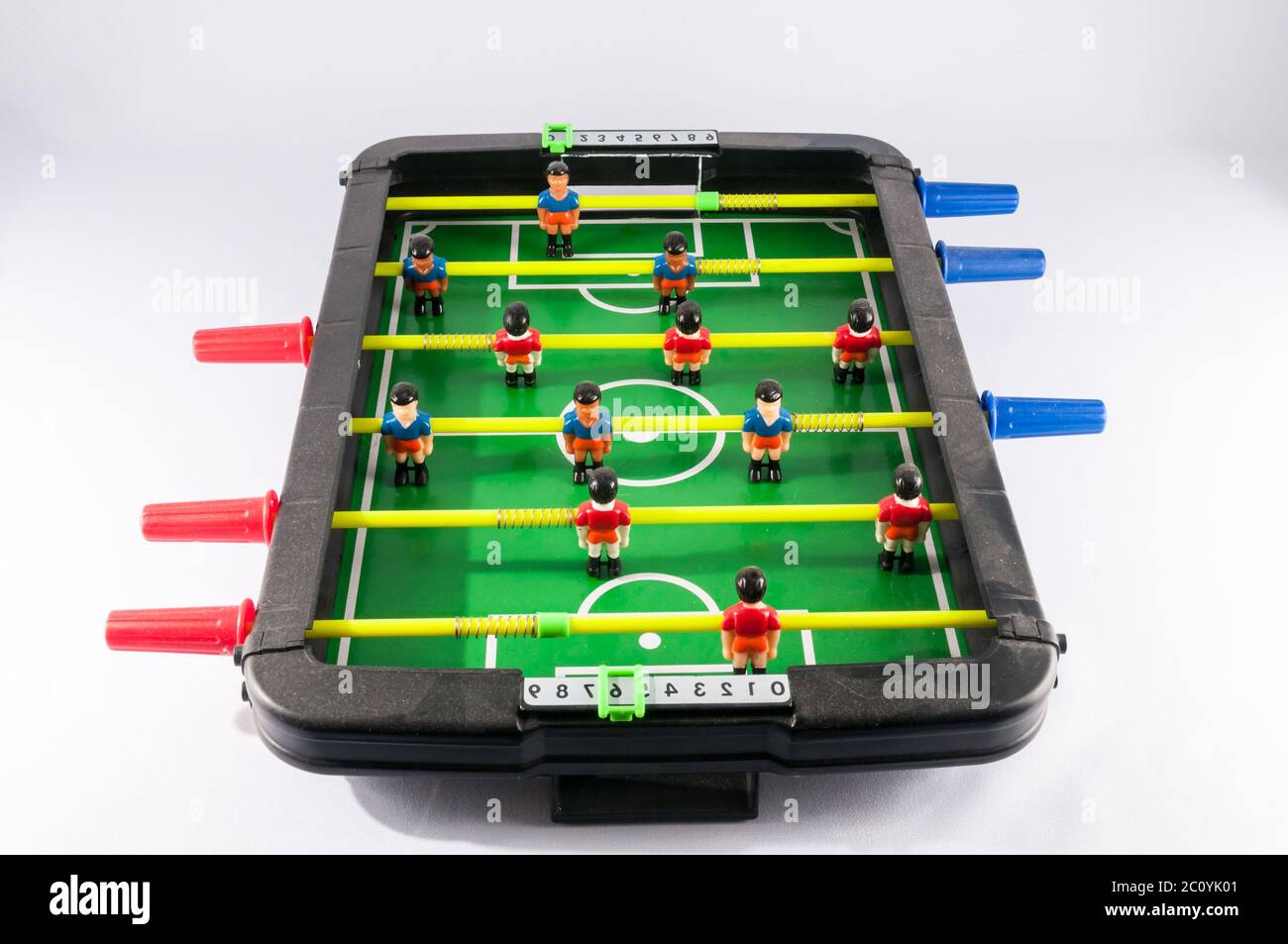 Foosball calcio gioco giocattolo Foto Stock