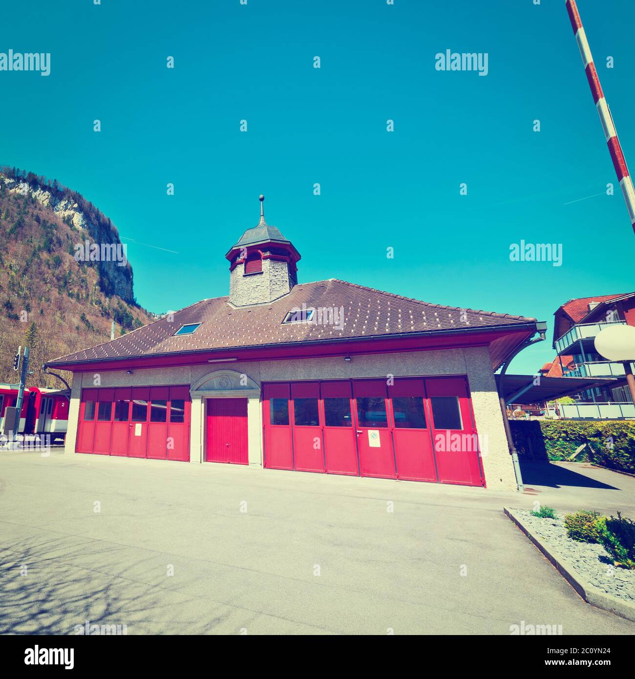Stazione ferroviaria Foto Stock