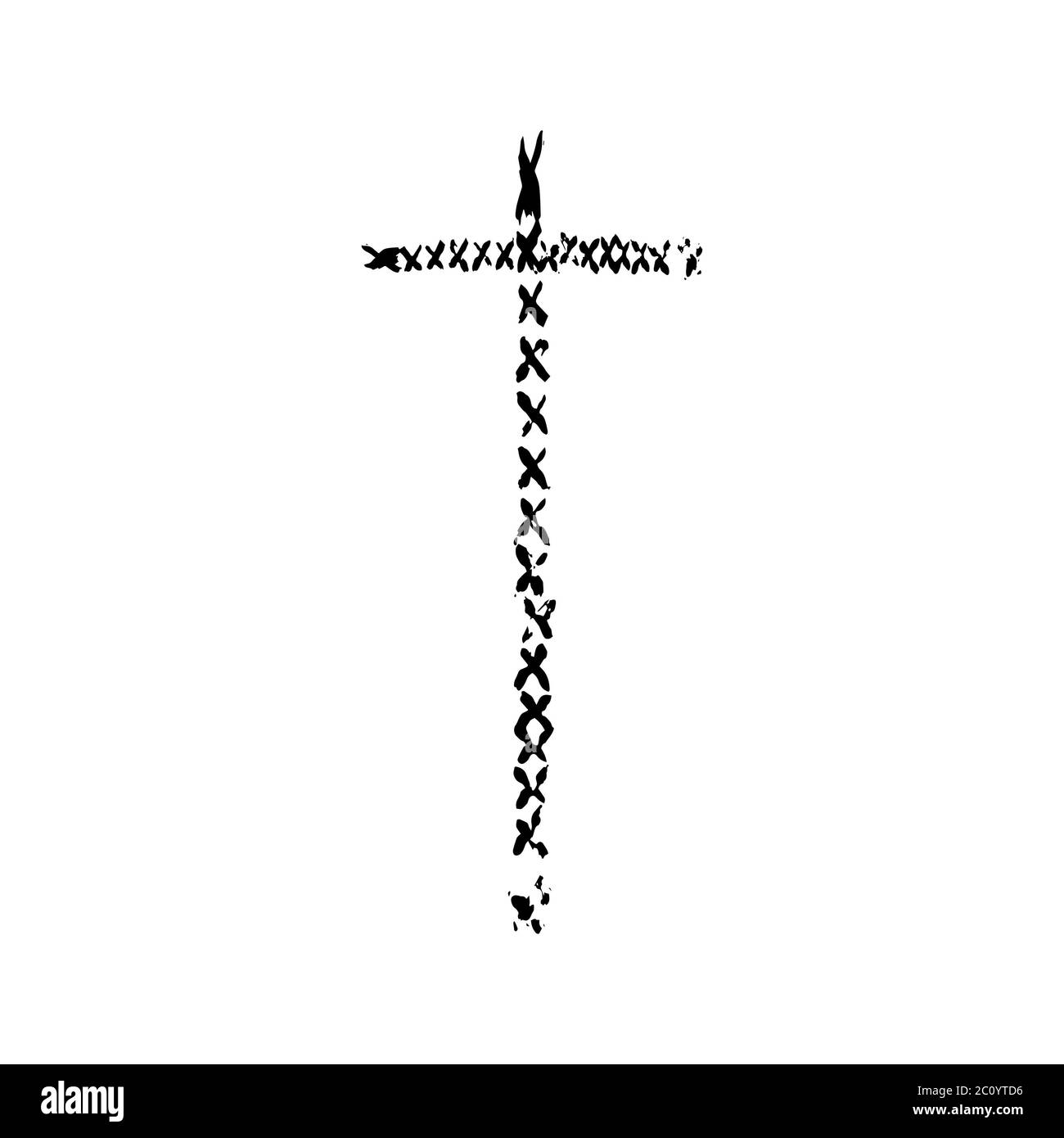 Simbolo icona croce cristiana Immagini senza sfondo e Foto Stock