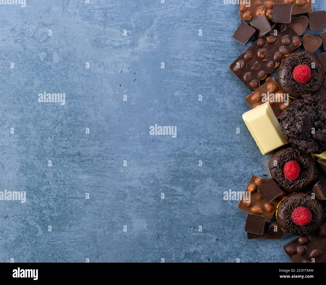 Concetto di Giornata Internazionale del cioccolato Foto Stock