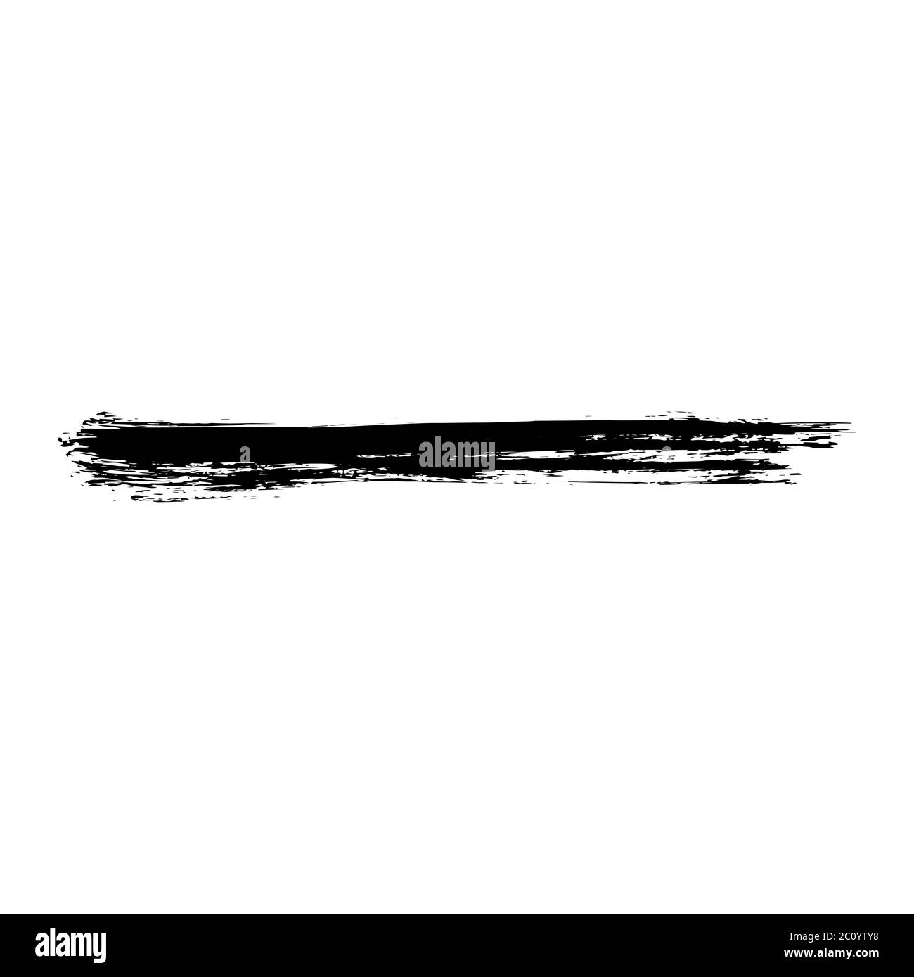 Tratto di pennello Vector grunge Textured Foto Stock