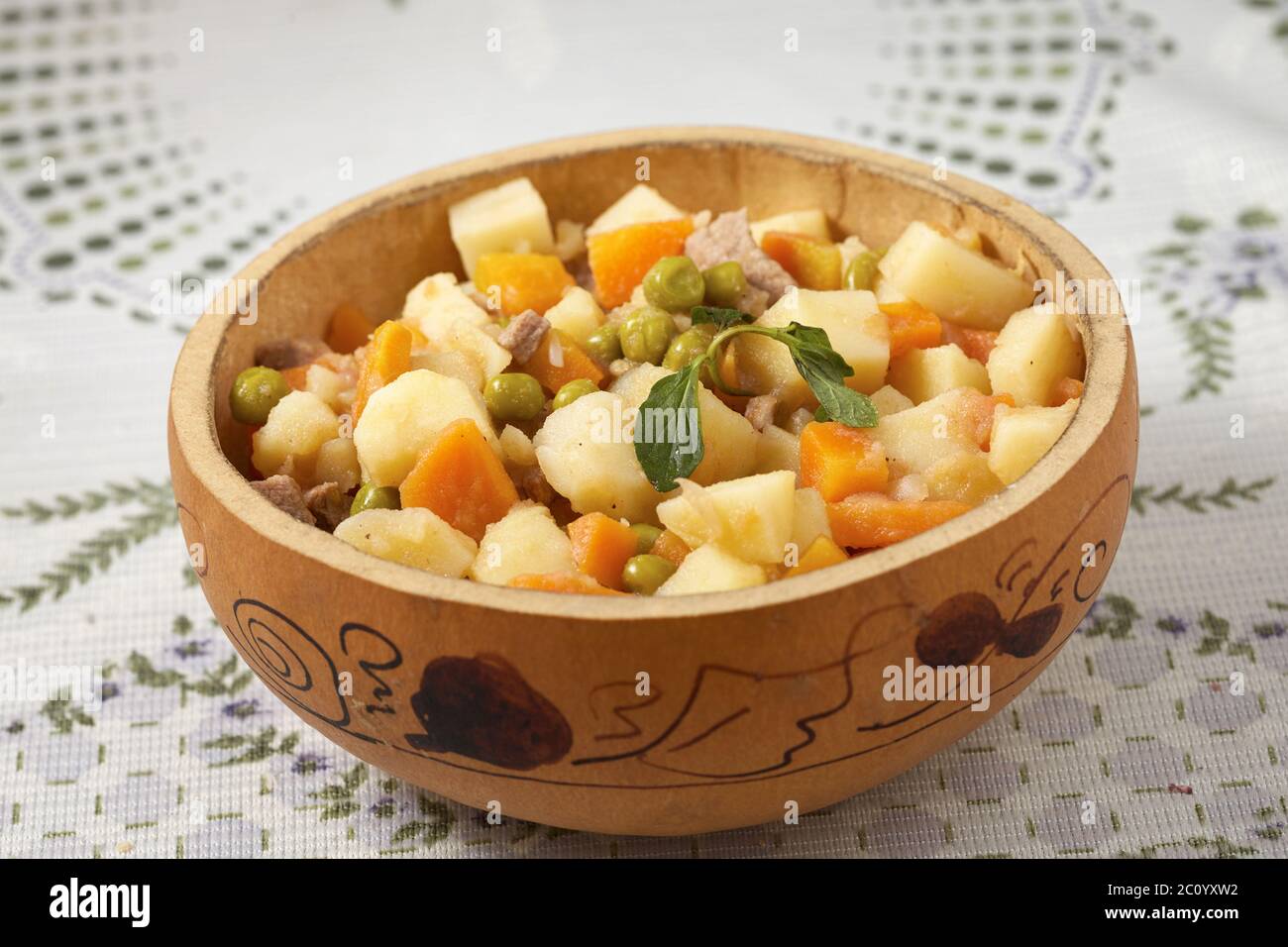 Tradizionale peruviano pasto Matasquita Foto Stock
