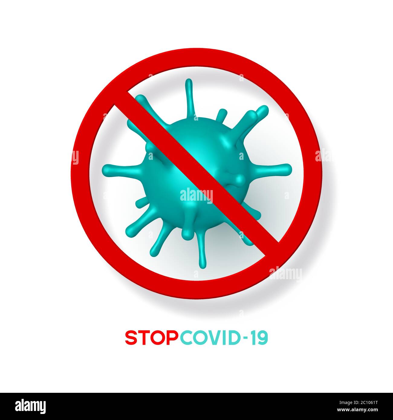 Arrestare il coronavirus, ceppo virale DI MERS-Cov. Illustrazione Vettoriale