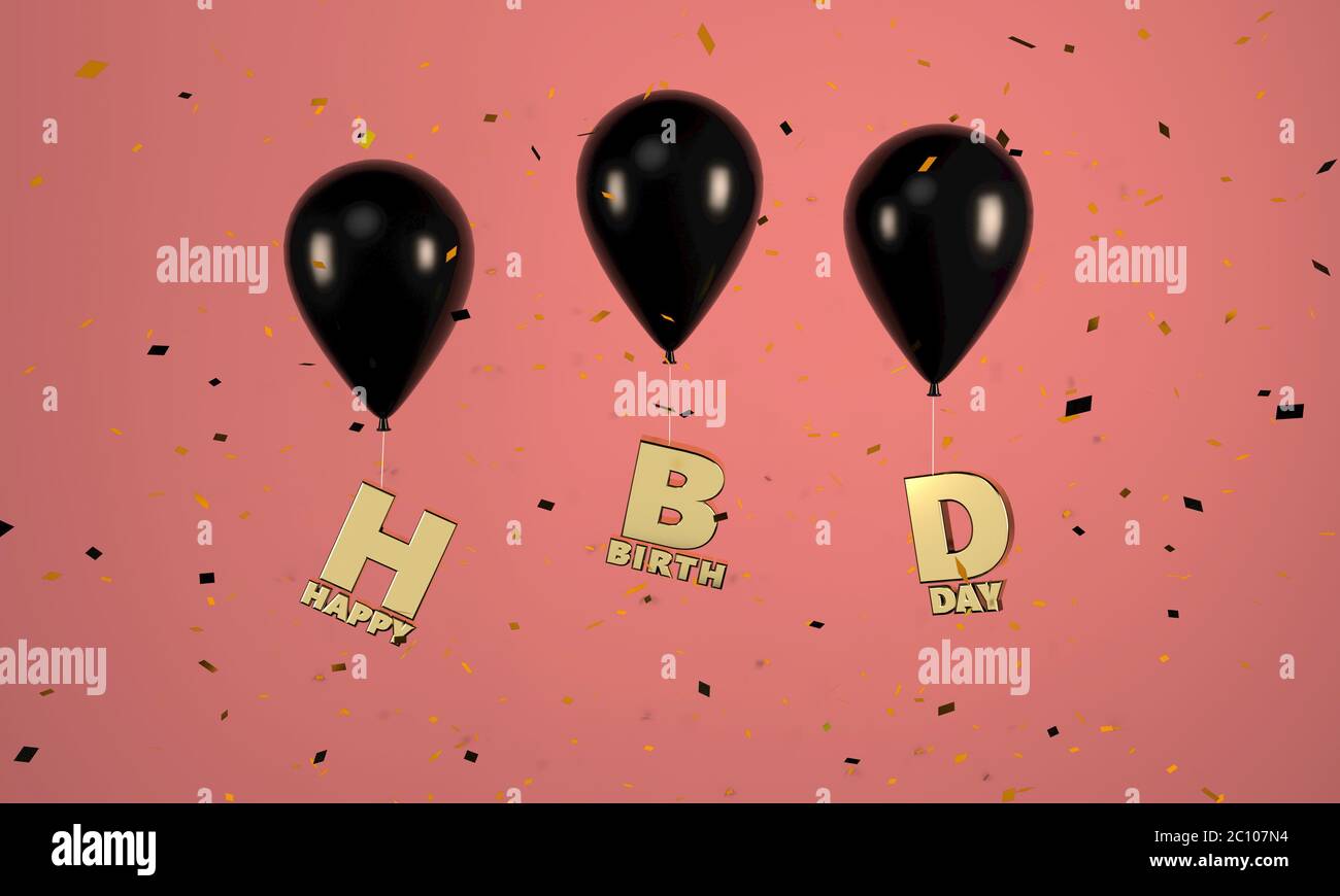 3d blue happy birthday balloons immagini e fotografie stock ad alta  risoluzione - Pagina 2 - Alamy