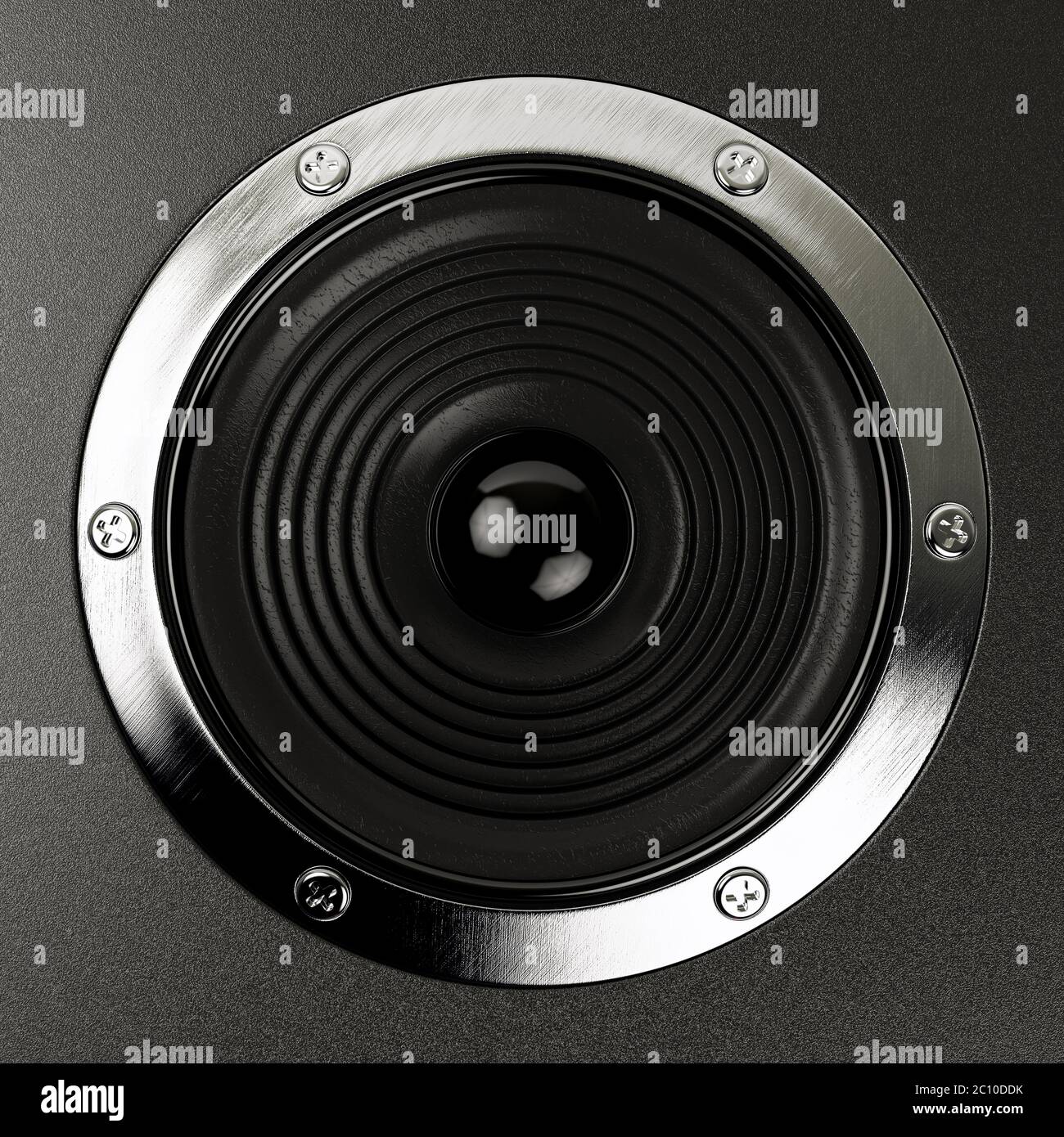 Altoparlanti impianto stereo Hi-Fi 3d illustrazione Foto Stock