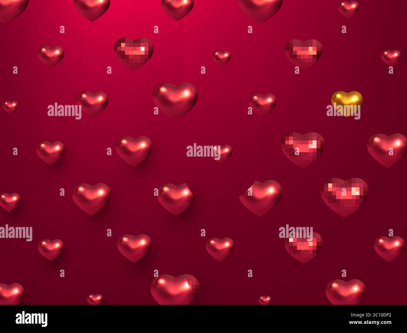San Valentino vacanza background. Illustrazione Vettoriale