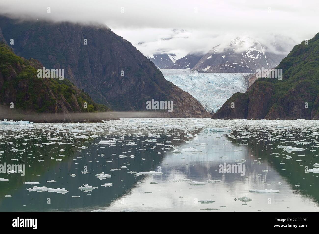 Tracy Arm Fjord e Sawyer Glacier, Alaska Foto Stock