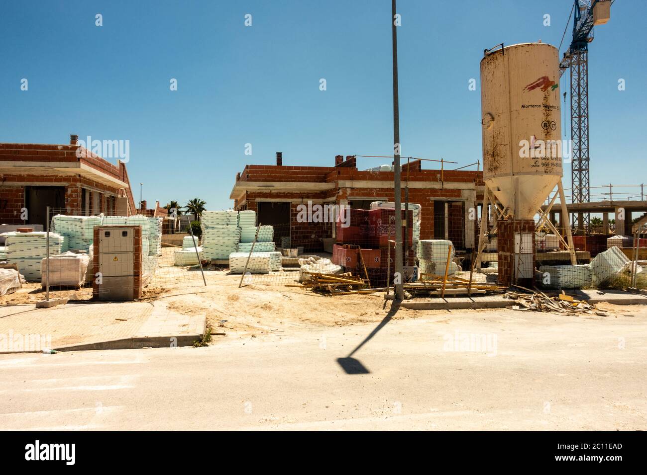 cantiere in spagna Foto Stock