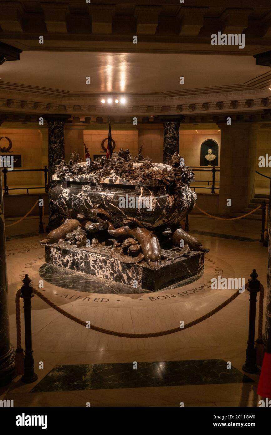 Cripta di John Paul Jones nella cappella dell'Accademia Navale degli Stati Uniti Annapolis, Maryland Foto Stock