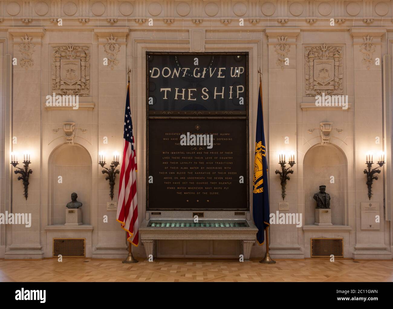 Bancroft Hall presso la United States Naval Academy di Annapolis MD Foto Stock