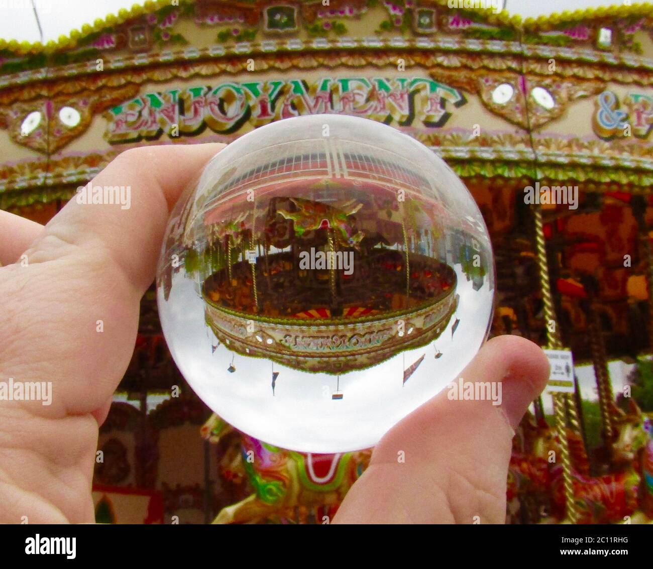 Lensball photography credit Ian Fairfrate /Alamy foto d'archivio Foto Stock