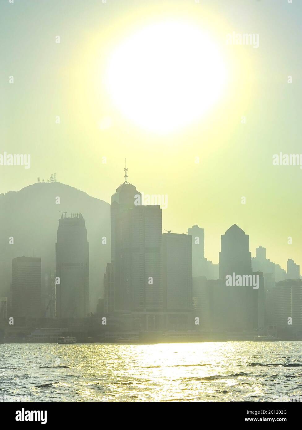 Sunny Hong Kong Foto Stock