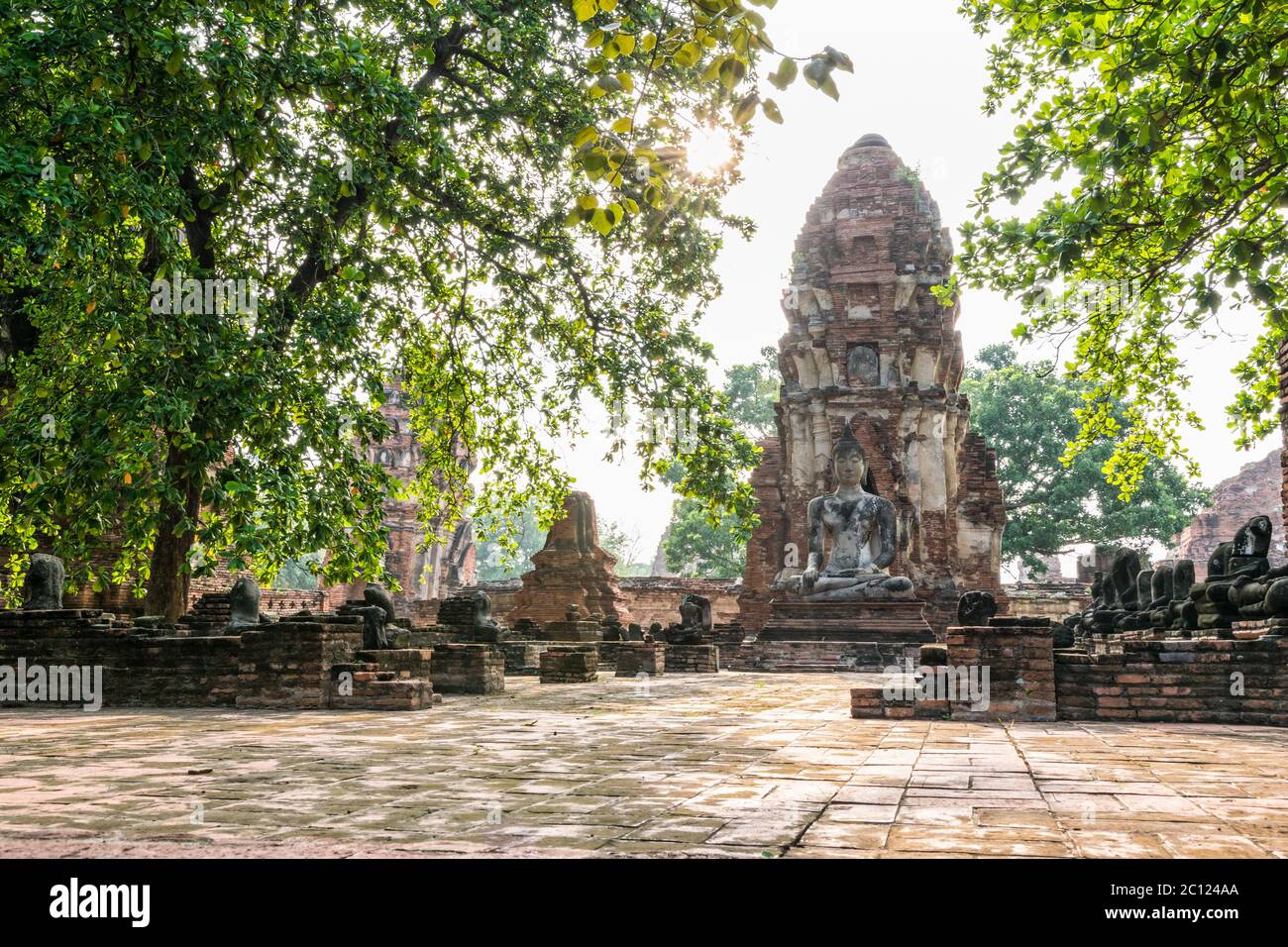 Il Wat Phra Mahathat tempio Foto Stock