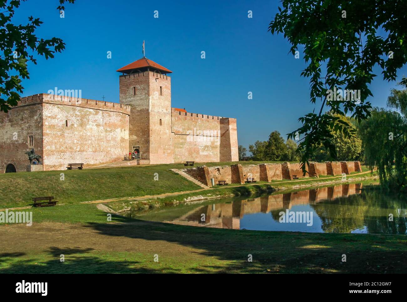 Il castello di Gyula Foto Stock