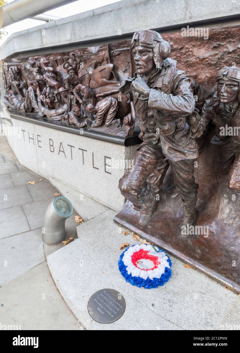 Battle of Britain Memorial, Londra, Inghilterra, Regno Unito Foto Stock