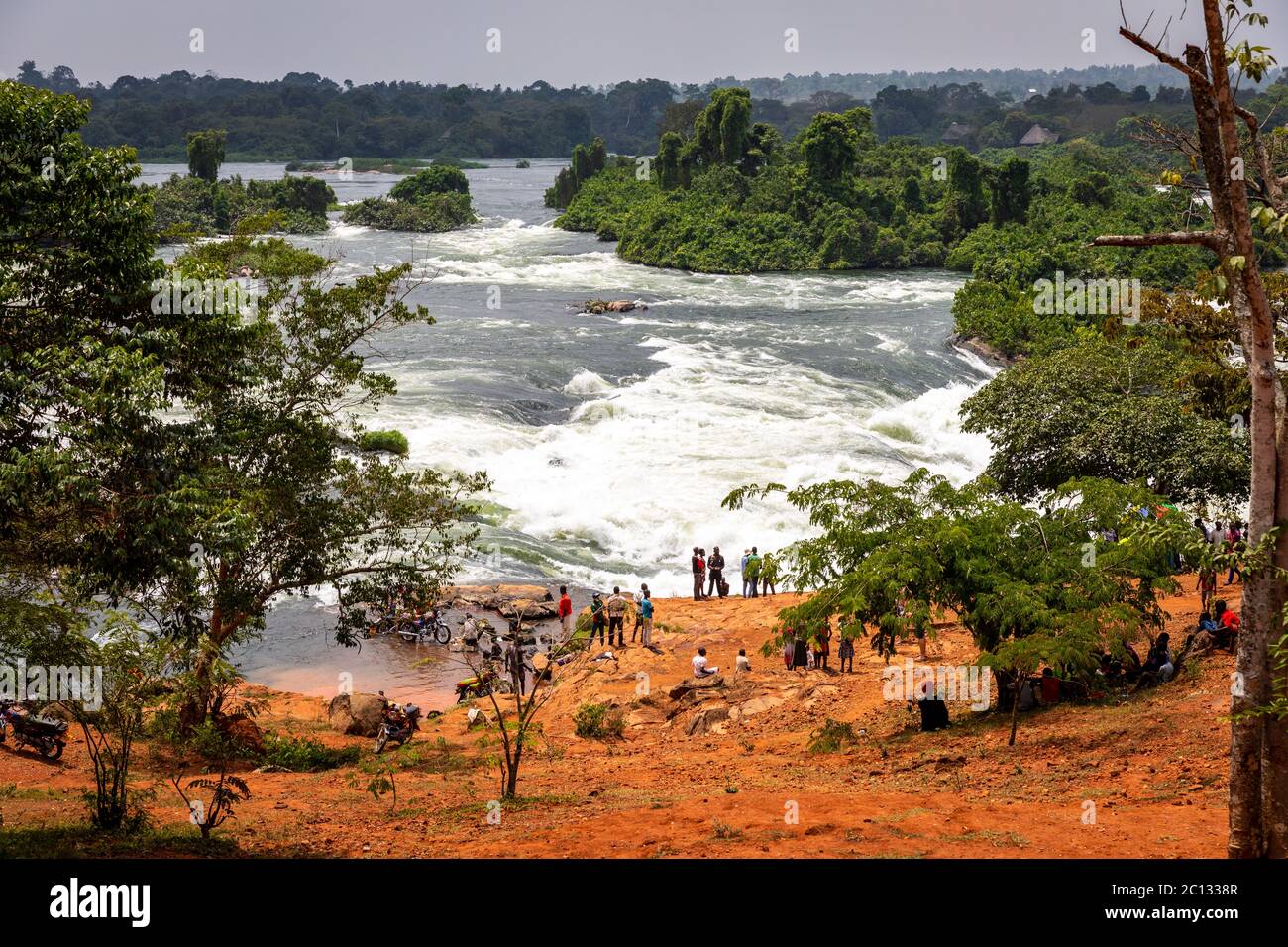 Cascate di Itanda, Victoria Nile, vicino a Jinja e Bujagali, Uganda, Africa orientale, Africa Foto Stock