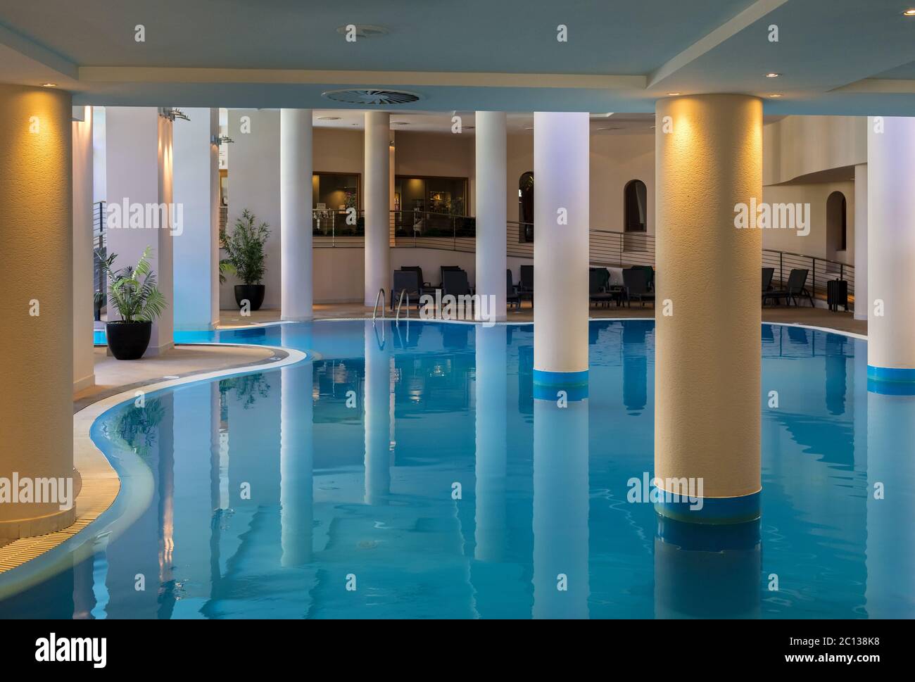 Piscina coperta Foto Stock