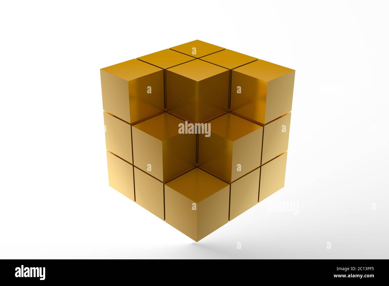cubo magico dell'illustrazione 3d Foto Stock