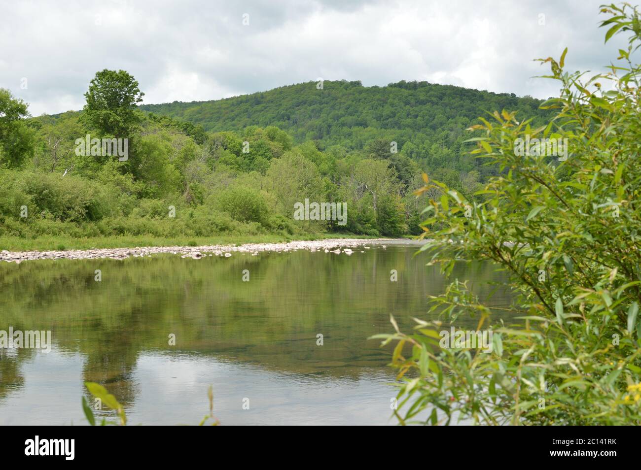 Fiume Schoharie, Catskills Foto Stock