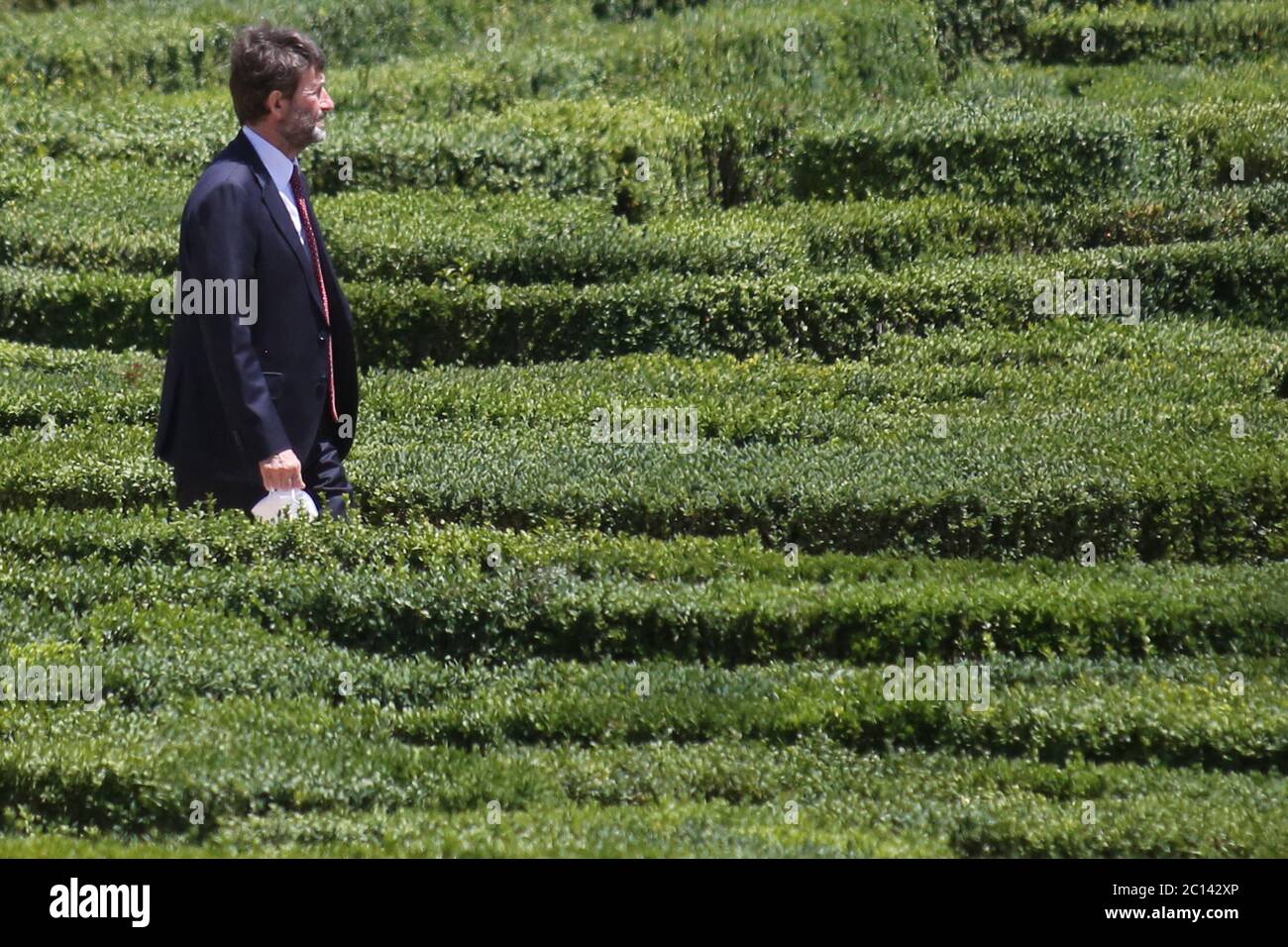 Roma, Italia. 13 Giugno 2020. ROMA, ITALIA 13 giugno 2020: Dario Franceschini. Giuseppe Conte ha concocato gli Stati generali a Villa Pamphili a Roma, per affronto la grave crisi economica e sociale causata dalla pandemia Covid-19. Nel primo giorno l'incontro tra i ministeri. Credit: Agenzia indipendente di fotografia/Alamy Live News Foto Stock