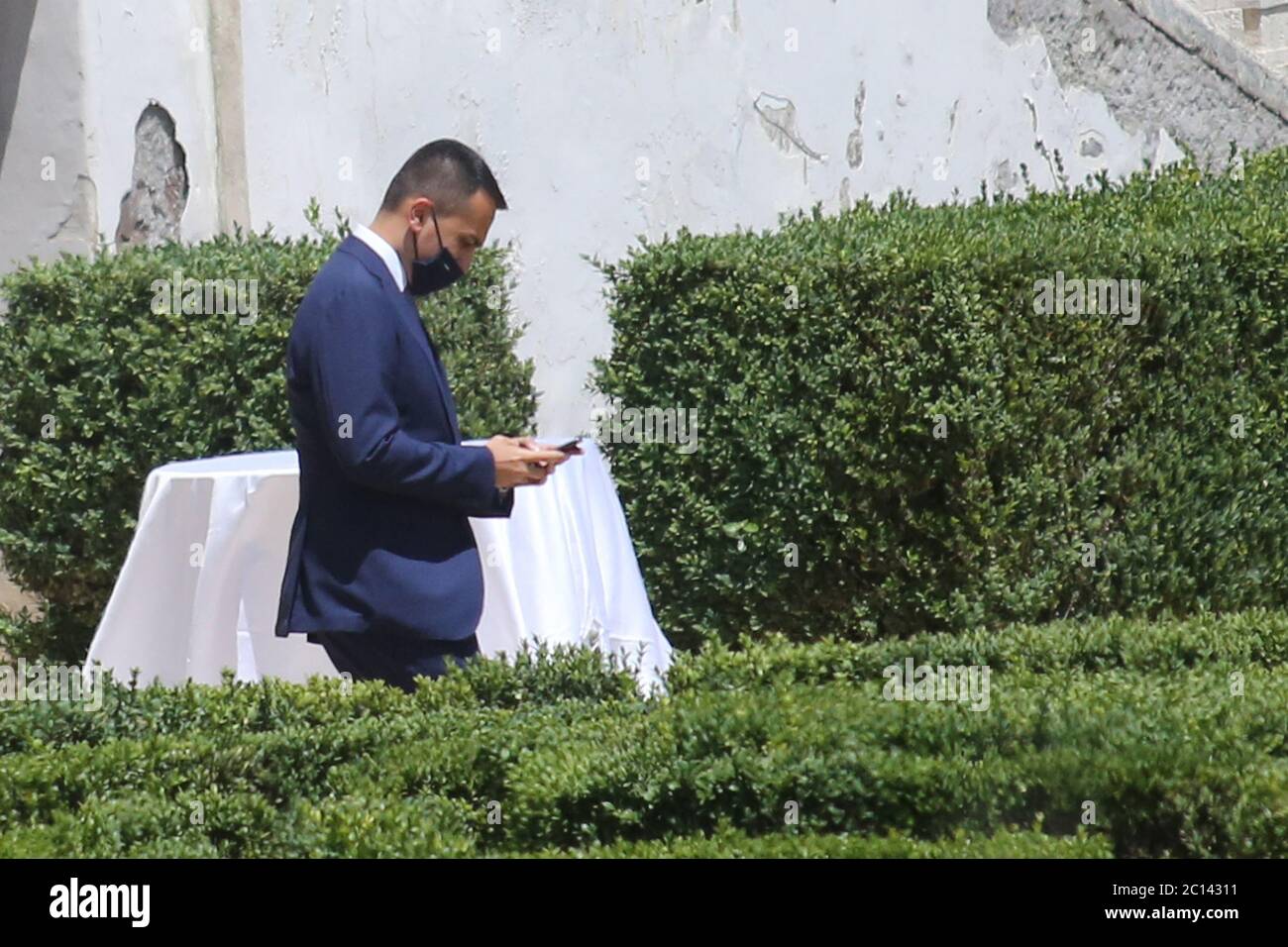 Roma, Italia. 13 Giugno 2020. ROMA, ITALIA 13 giugno 2020:Luigi di Maio. Giuseppe Conte ha concocato gli Stati generali a Villa Pamphili a Roma, per affronto la grave crisi economica e sociale causata dalla pandemia Covid-19. Nel primo giorno l'incontro tra i ministeri. Credit: Agenzia indipendente di fotografia/Alamy Live News Foto Stock