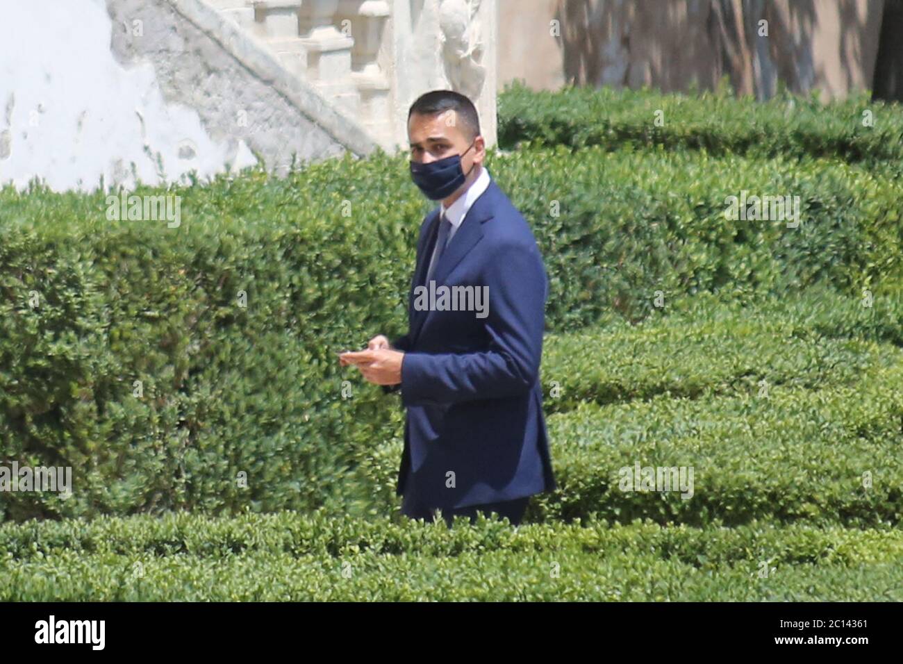 Roma, Italia. 13 Giugno 2020. ROMA, ITALIA 13 giugno 2020: Luigi di Maio.Giuseppe Conte ha convocato gli Stati generali a Villa Pamphili a Roma, per affronto la grave crisi economica e sociale causata dalla pandemia Covid-19. Nel primo giorno l'incontro tra i ministeri. Credit: Agenzia indipendente di fotografia/Alamy Live News Foto Stock