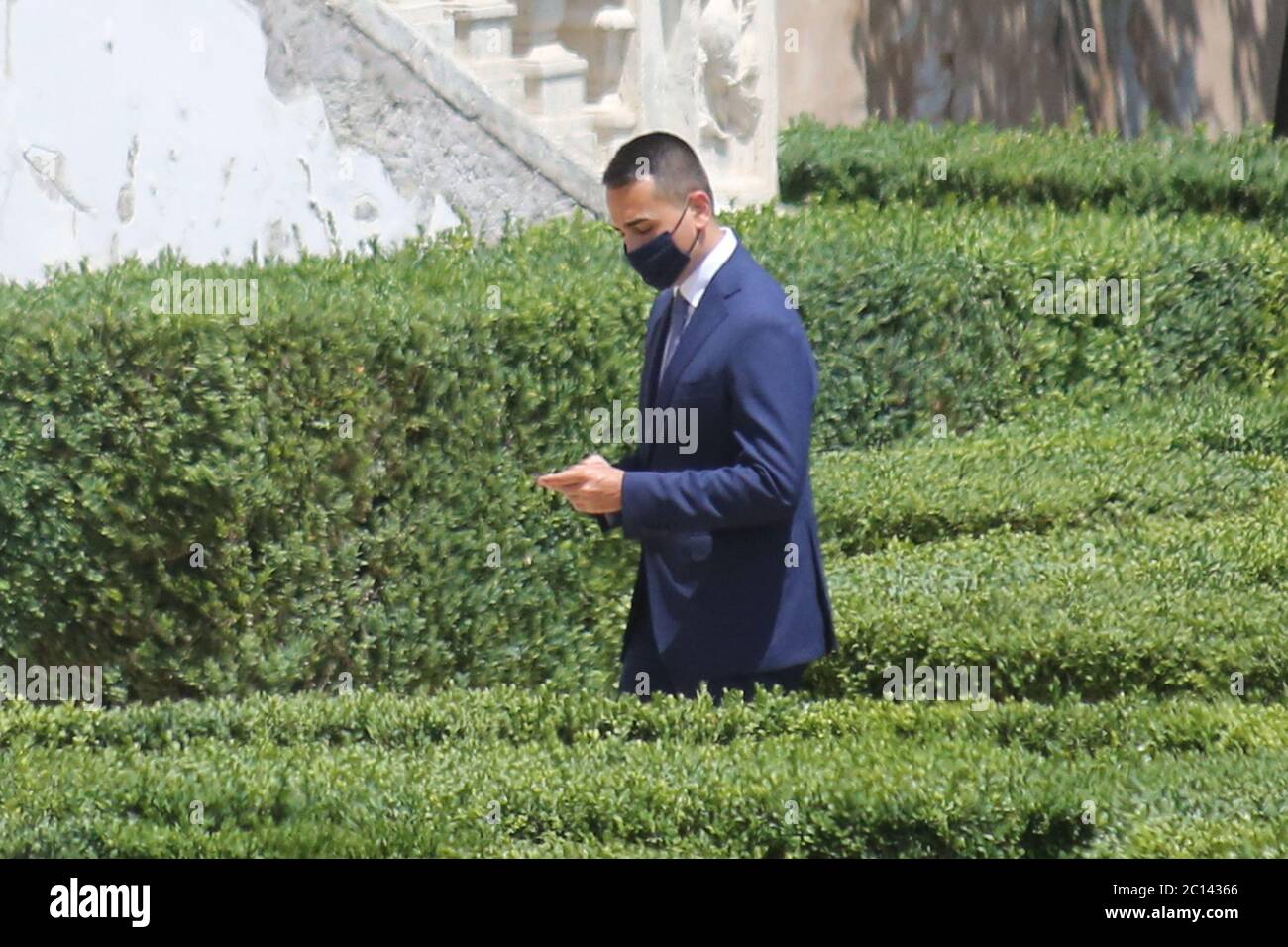 Roma, Italia. 13 Giugno 2020. ROMA, ITALIA 13 giugno 2020: Luigi di Maio. Giuseppe Conte ha concocato gli Stati generali a Villa Pamphili a Roma, per affronto la grave crisi economica e sociale causata dalla pandemia Covid-19. Nel primo giorno l'incontro tra i ministeri. Credit: Agenzia indipendente di fotografia/Alamy Live News Foto Stock