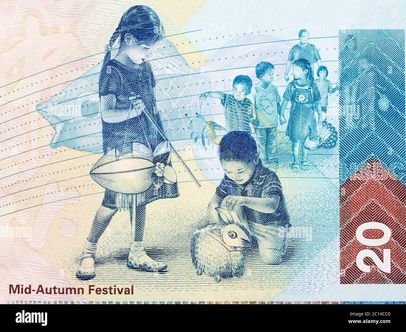 Festival di metà autunno da Hong Kong Money Foto Stock