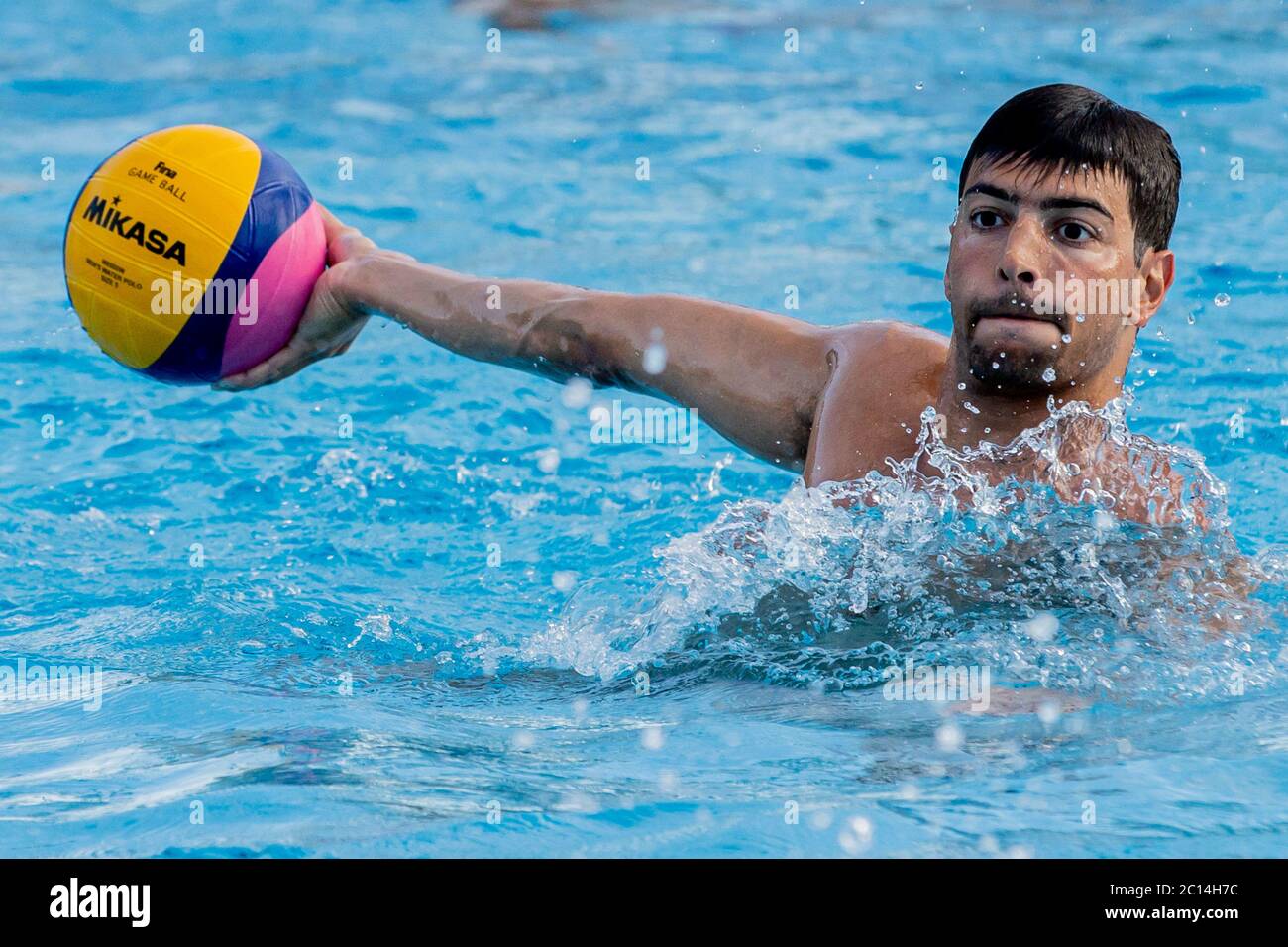 alessandro velotto (italia) durante la formazione Collegiata Settebello Team Italiano Waterpolo presso la piscina Caldarella presso la , siracusa, Italia, 11 giu 2020 Foto Stock