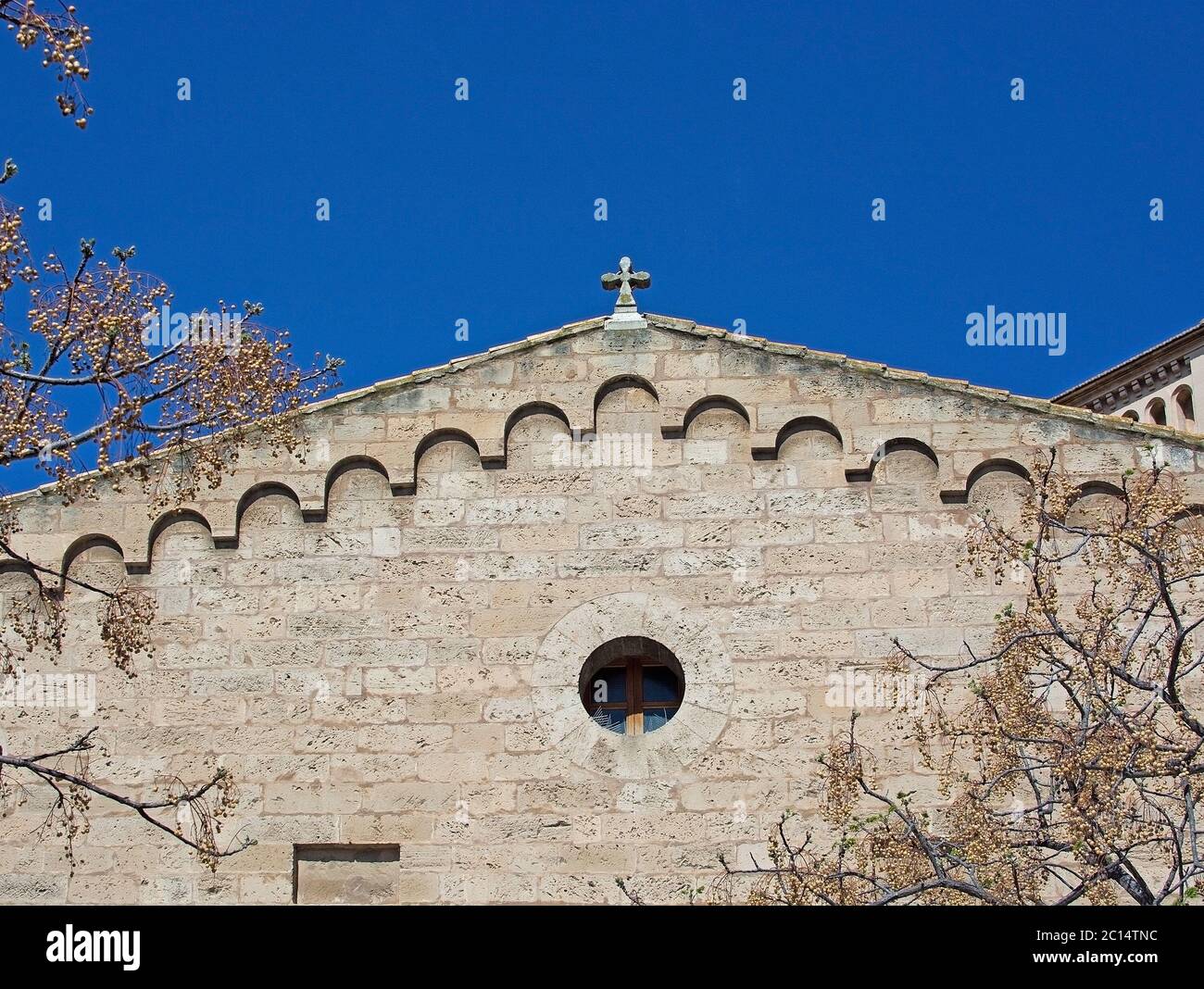 Santa Catalina torre chiesa dettaglio Foto Stock