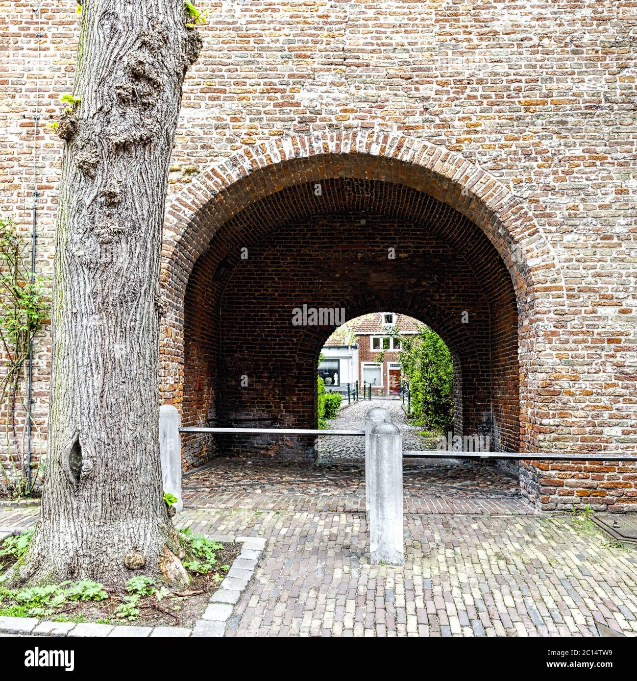 Arco in tipico stile olandese. Foto Stock