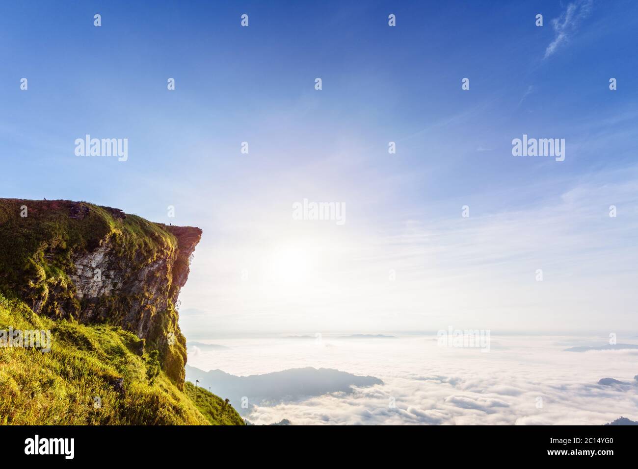 Mattina in Phu Chi fa Forest Park, Thailandia Foto Stock