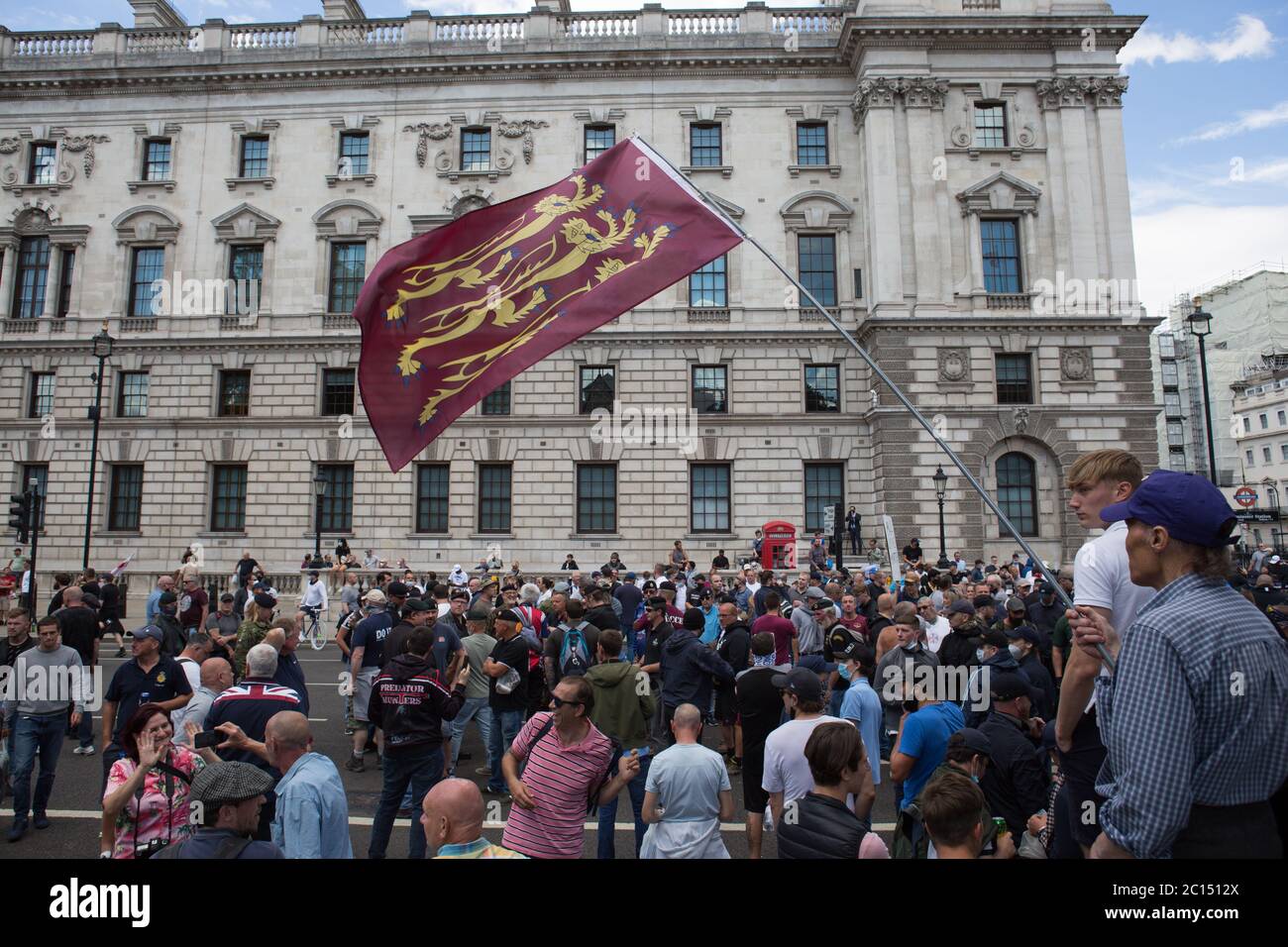 Attivisti di estrema destra, Black Life Matter Foto Stock