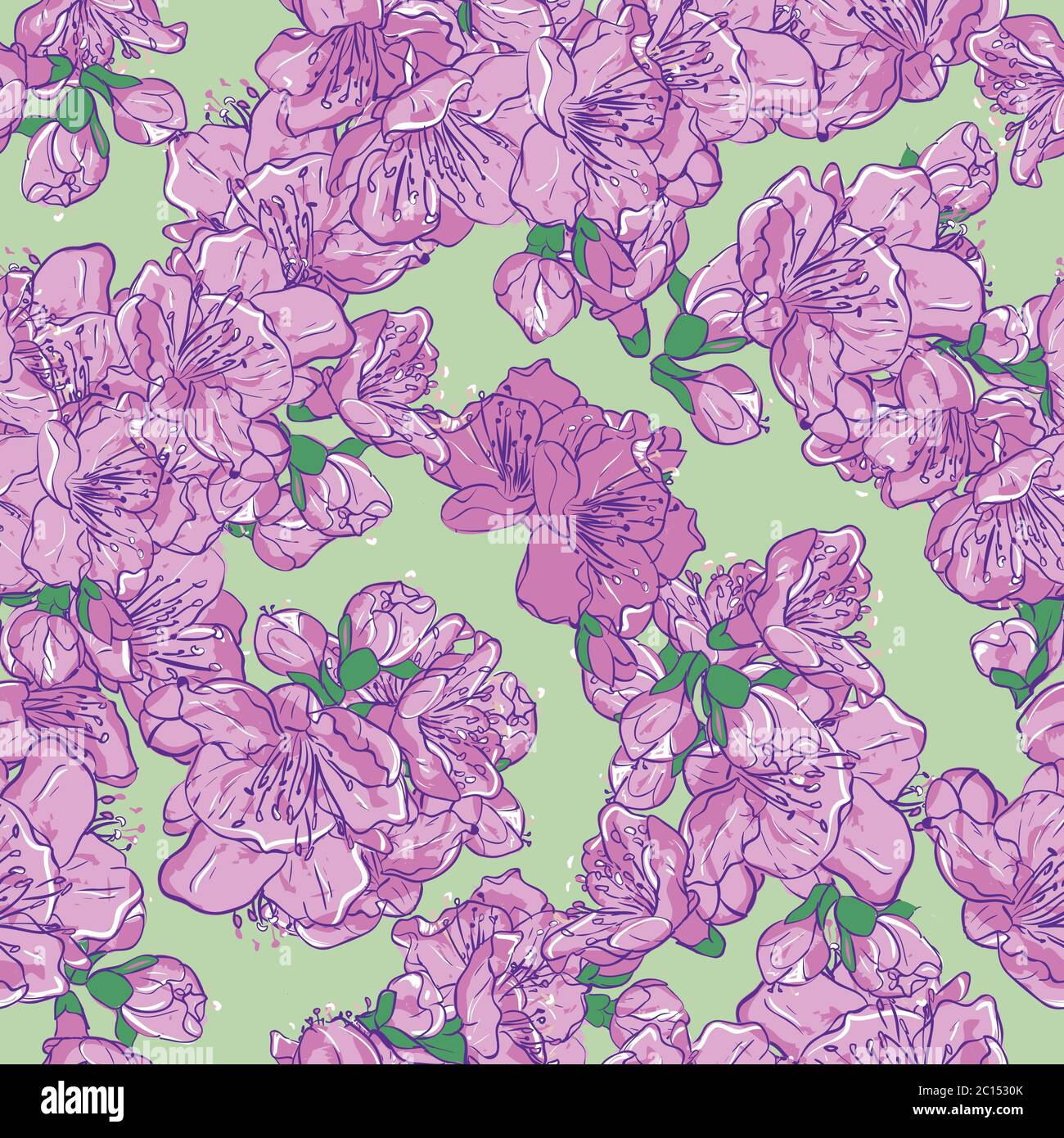 Floral seamless pattern. Illustrazione Vettoriale