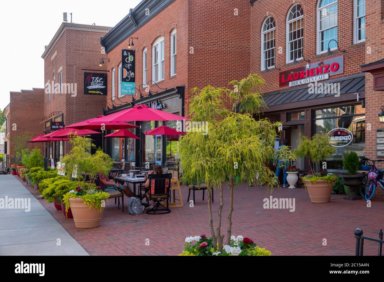 USA Maryland MD Mount Airy piccola cittadina nel centro di MD con bei negozi e ristoranti Foto Stock