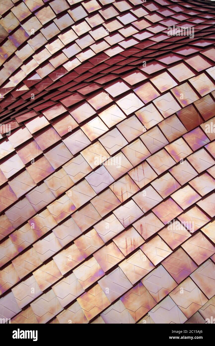 La copertura di tegole rosse Foto Stock