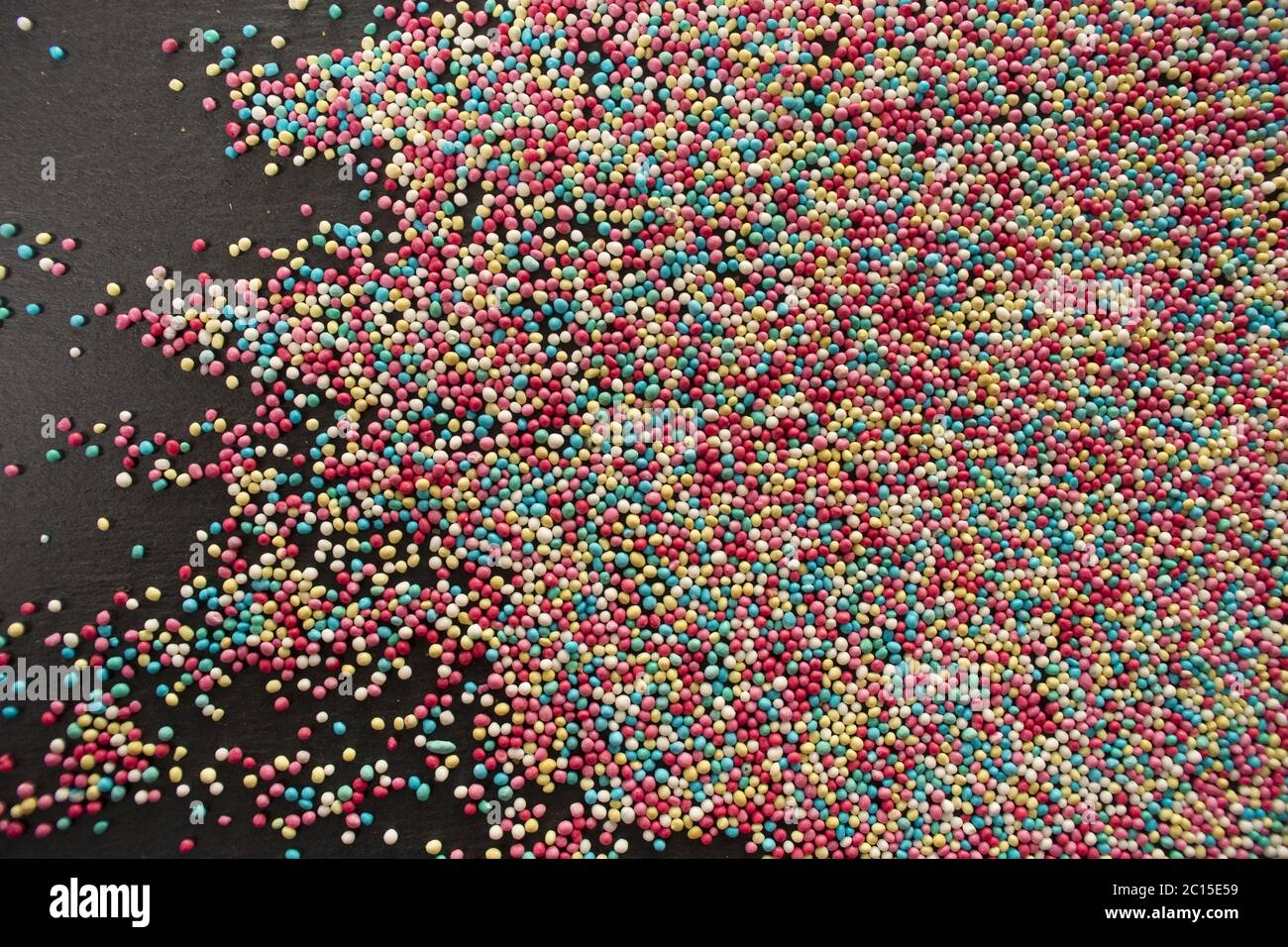 Palline colorate con zucchero Foto Stock