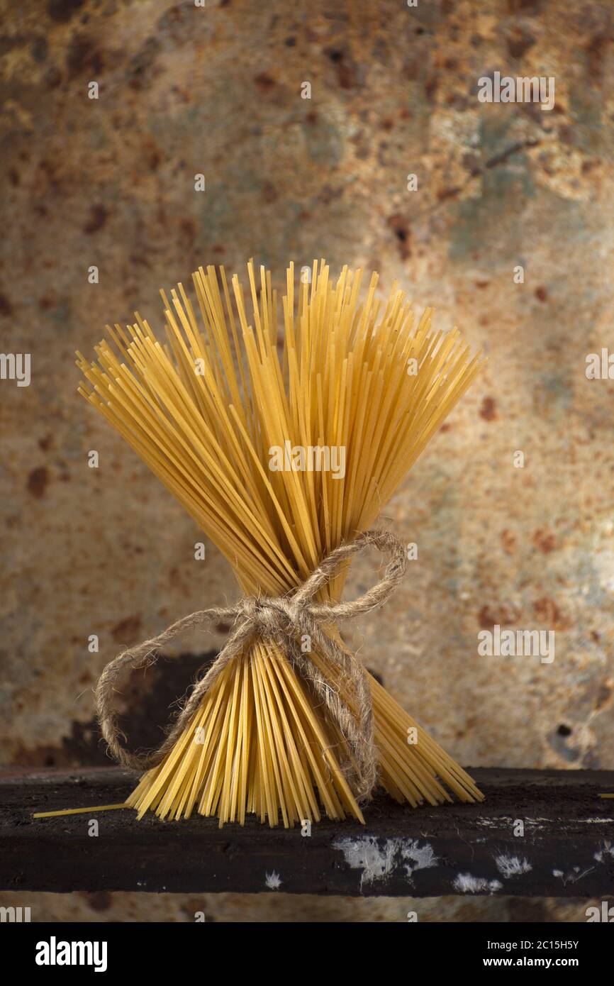 Cucina italiana, spaghetti Foto Stock