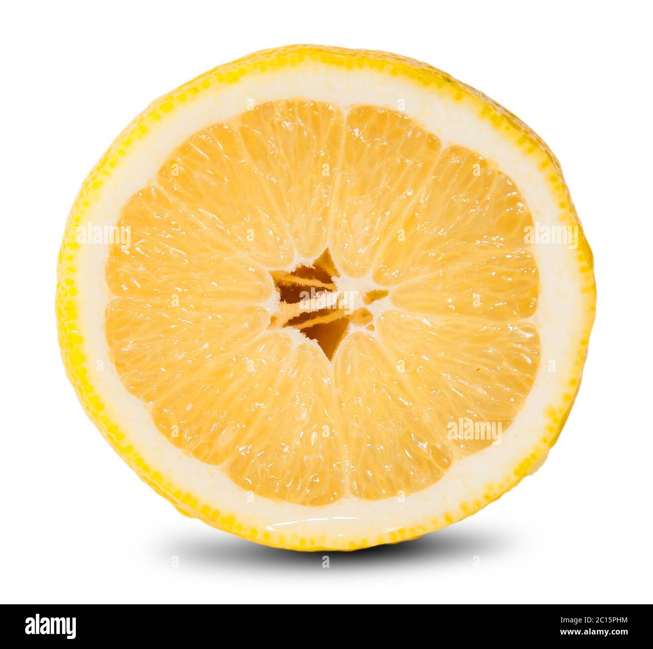 Fetta di limone fresco Foto Stock