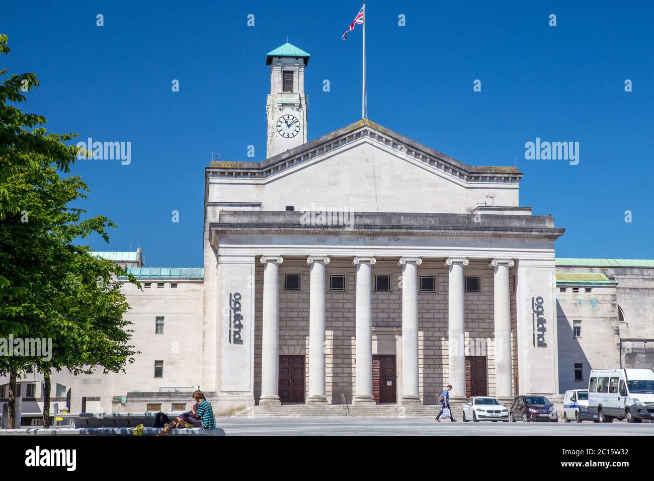 Southampton Guildhall, edificio civico e locale di musica O2, Southampton Foto Stock