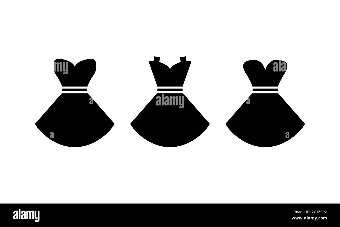 Donna vestito con un bordo di icona di etichetta. Shopping. Calzature. Moda. Oggetti. Vettore su sfondo bianco isolato. Vettore EPS 10. Illustrazione Vettoriale