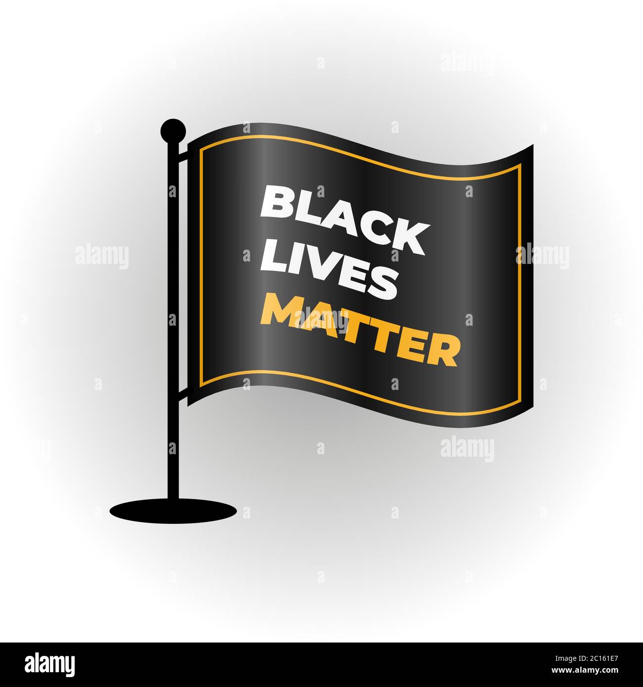 Black Lives Matter calligrafic text vector vintage. Stop razzismo. Non posso respirare. Smetto di sparare. non sparare. Le vite nere contano. Le vite contano Illustrazione Vettoriale